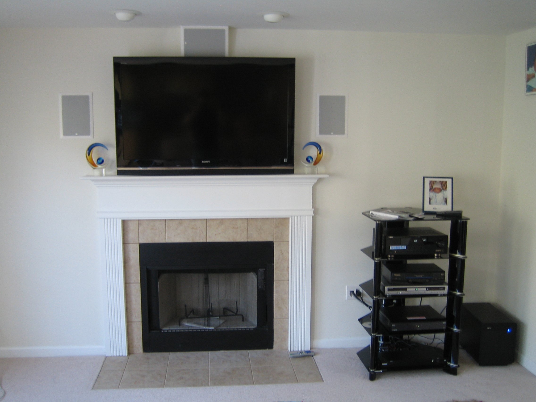 28 Elegant TV Above Fireplace Where To Put Cable Box ...