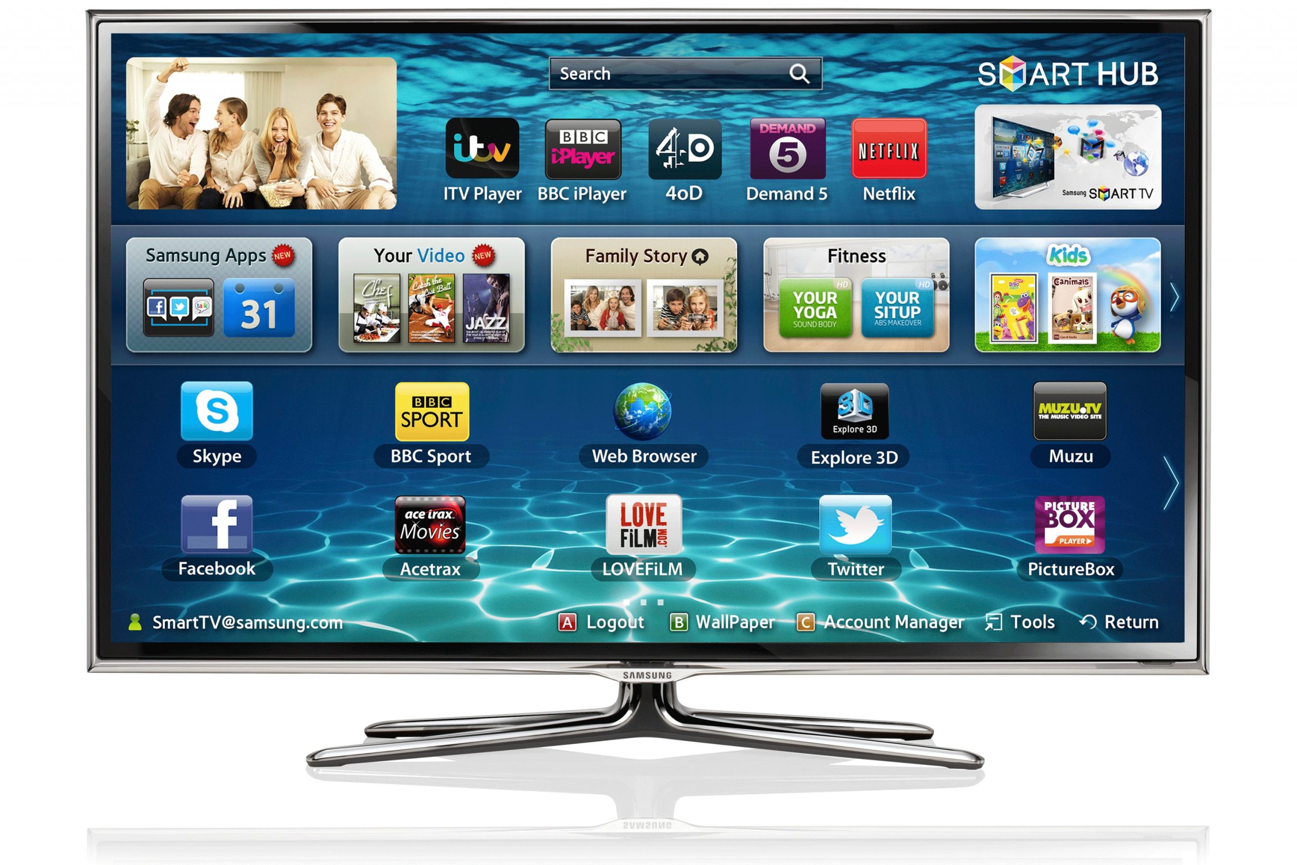 40"  ES6800 Series 6 SMART 3D Full HD LED TV