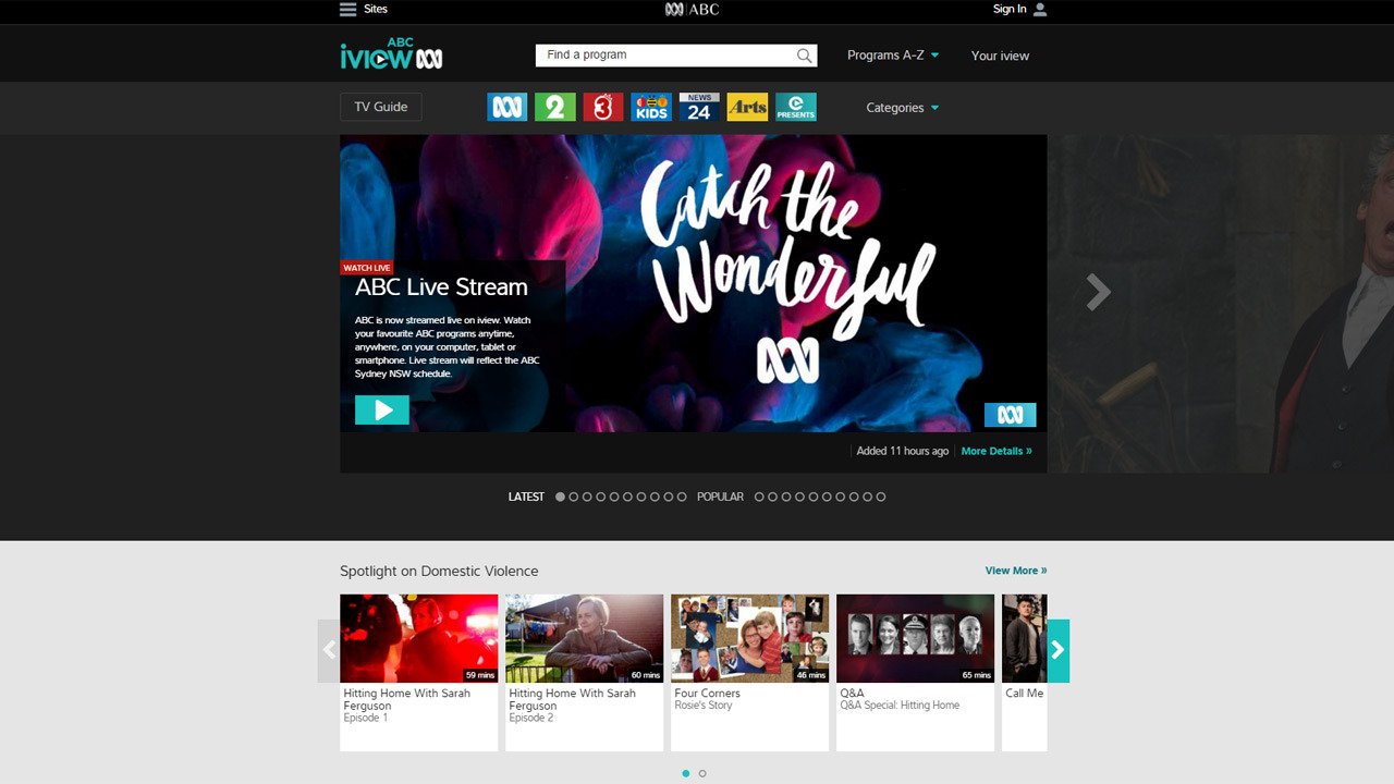 ABC now live streaming