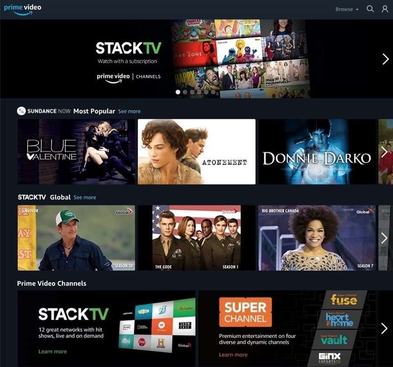 Amazon Prime Video Channels Now Live in Canada, Offering ...