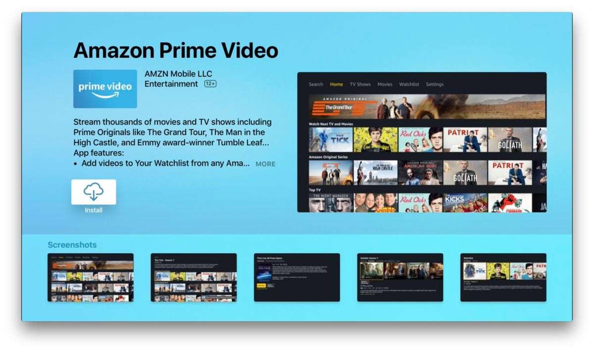 Amazon Prime Video on Apple TV: Here