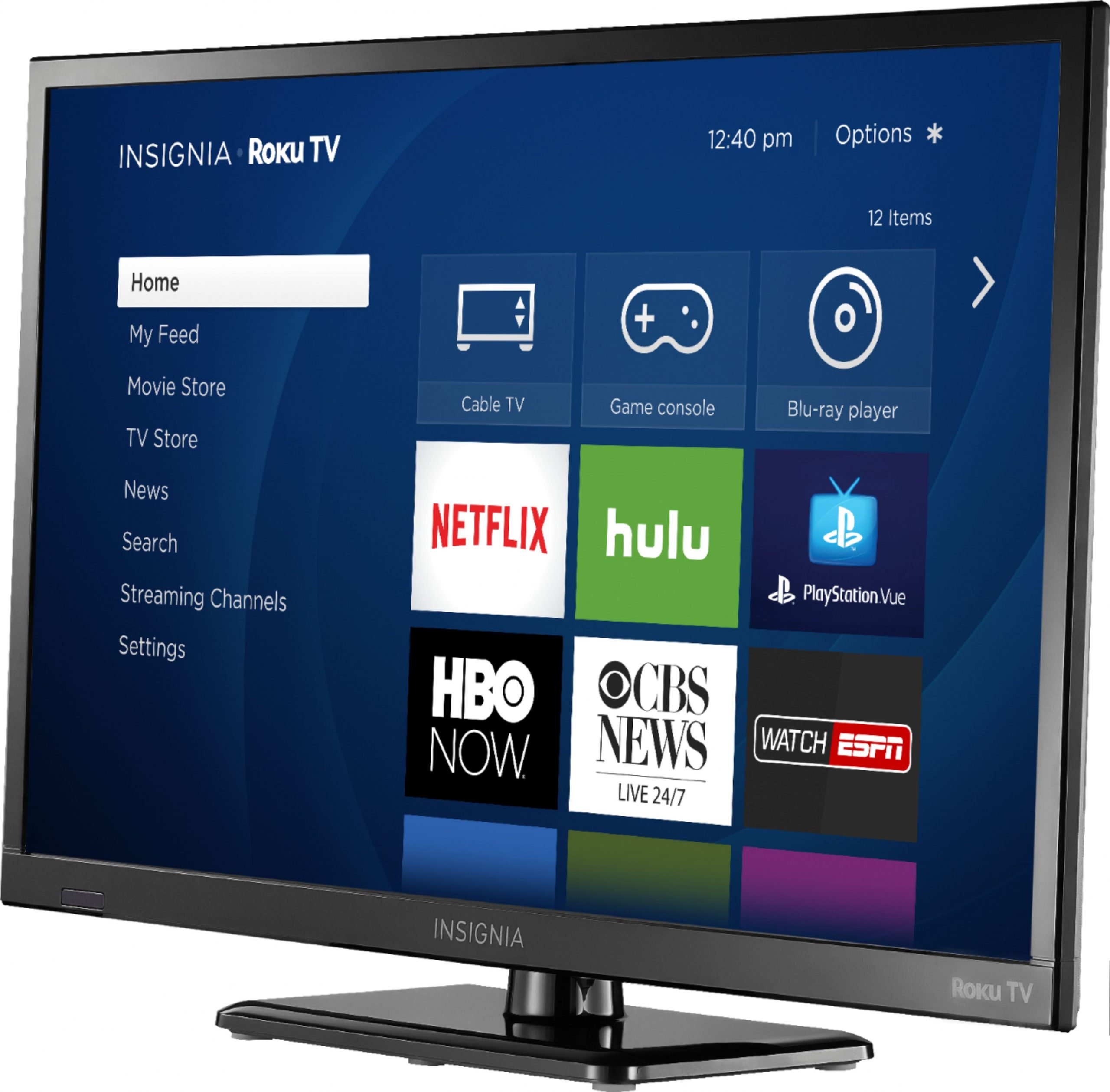 Best Buy: Insignia 24"  Class LED 720p Smart HDTV Roku TV ...