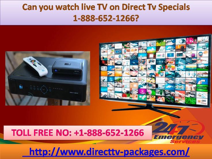 Can you watch live TV on Direct TV Specials 1