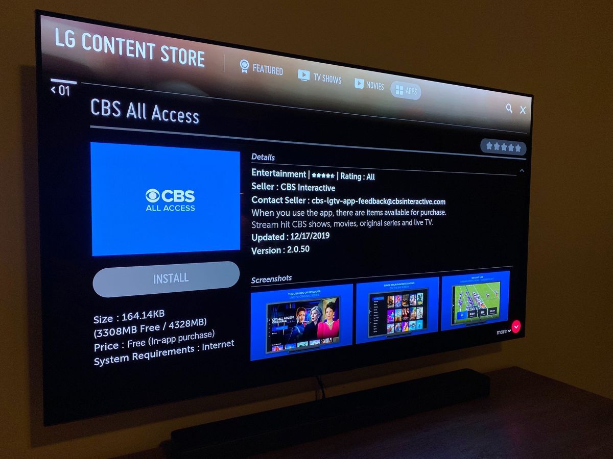 CBS All Access is now available directly on LG Smart TVs ...