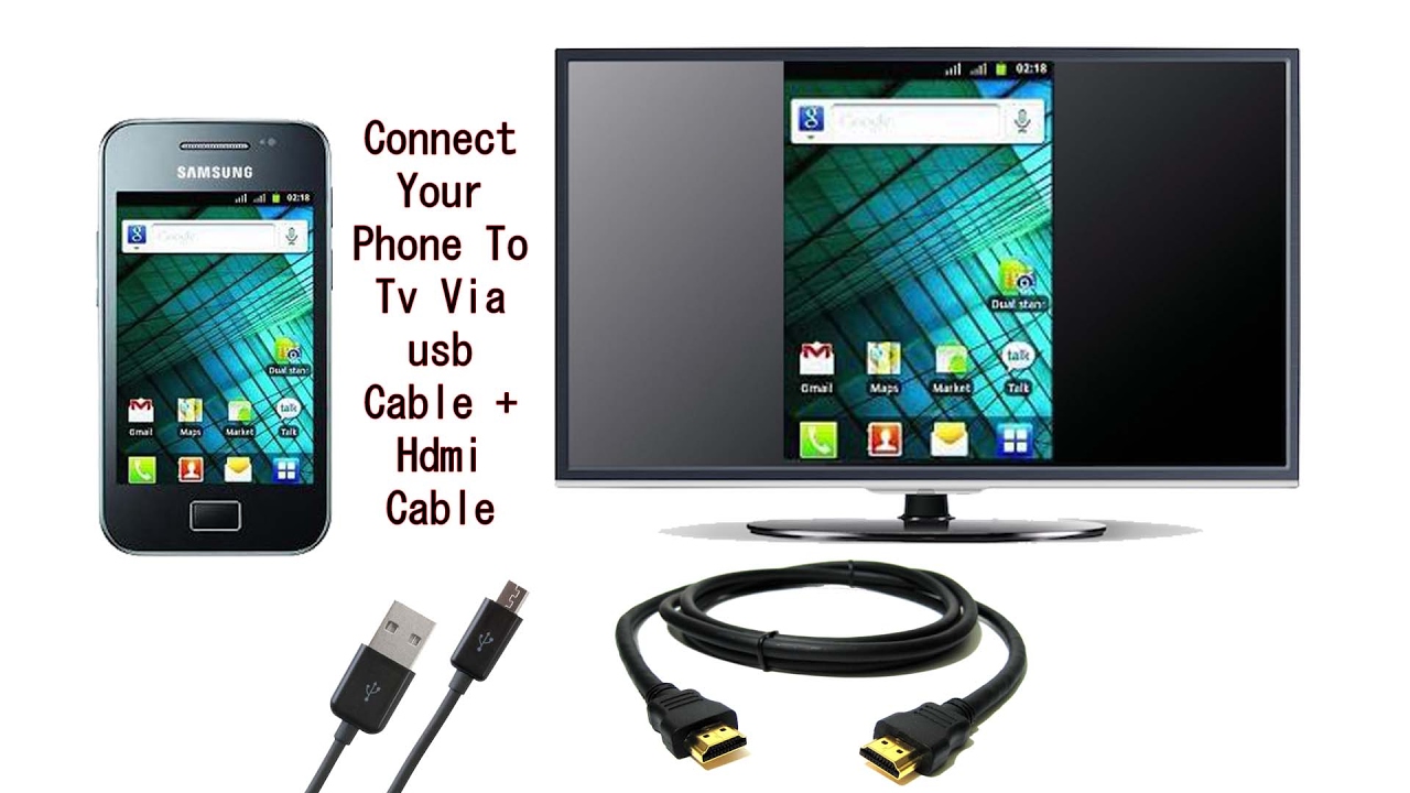 Connect Any Phone Or Tablet to TV via Normal HDMI Cable ...