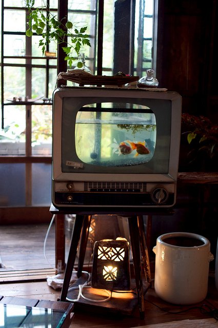 Dishfunctional Designs: Upcycled &  Repurposed Vintage Console TV