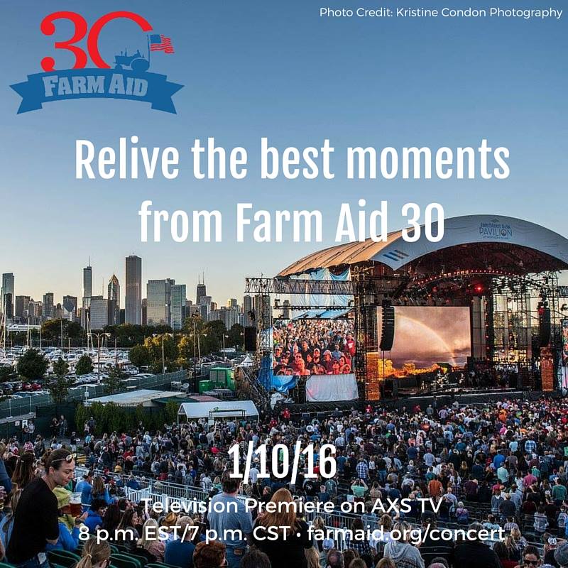 Farm Aid 30 Special broadcast on Cable Channel AXS TV tonight (Jan. 10 ...