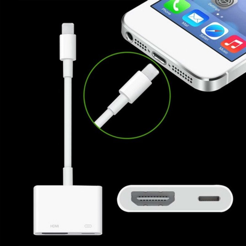 for ios to HDMI HD Cable Mobile Phone Connecting To TV ...
