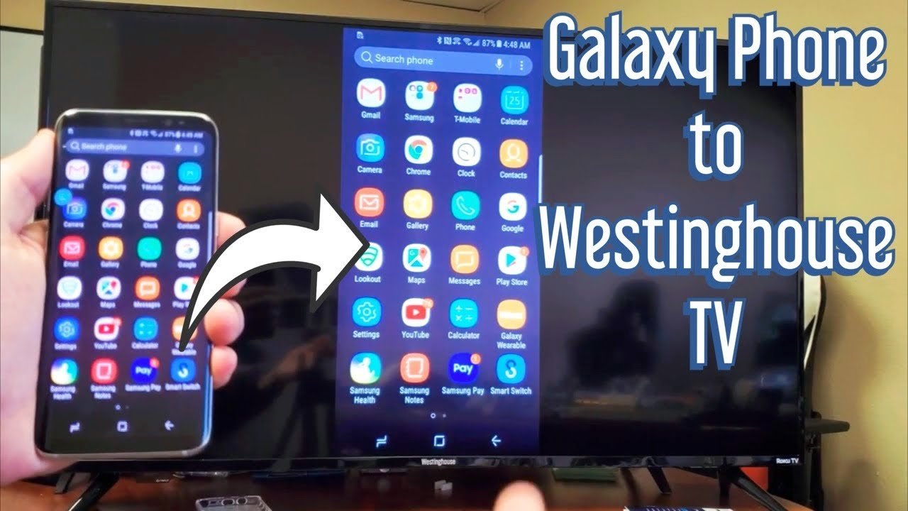 Galaxy S6/S7/S8/S9/S10  How to Screen Mirror to ...