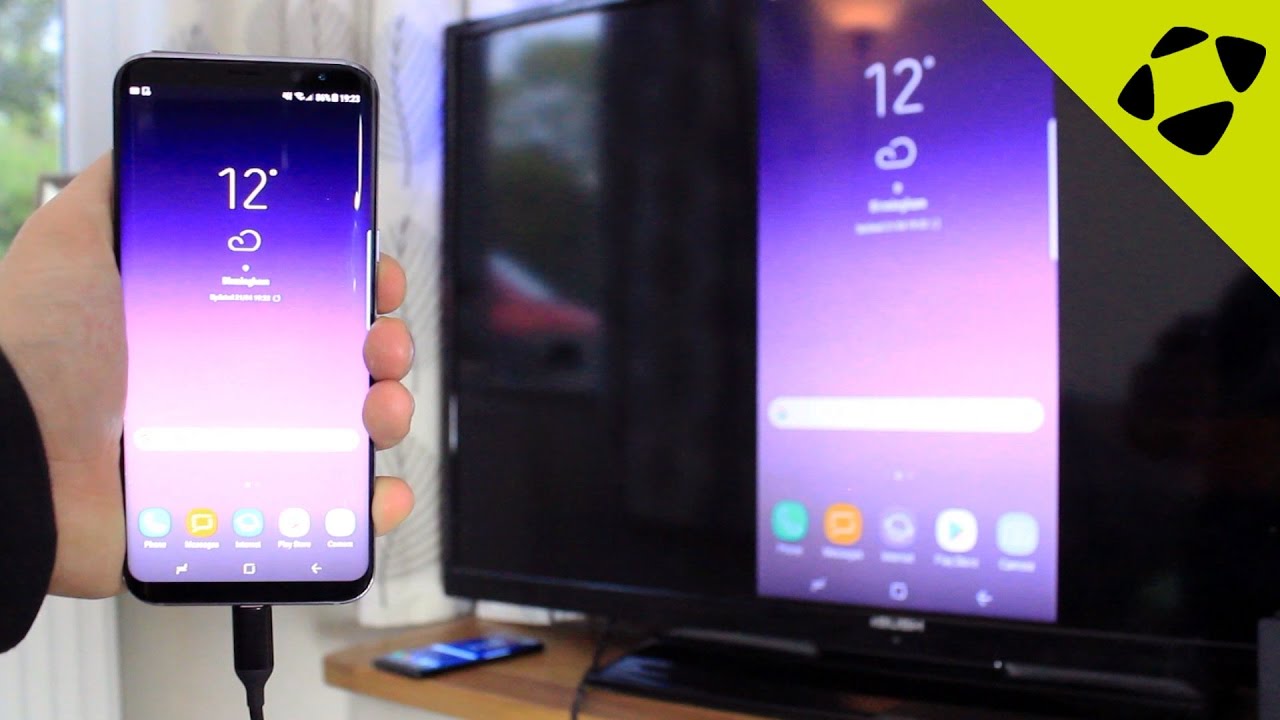 Galaxy S8 / S8 Plus: How to Connect to HDTV (Screen ...