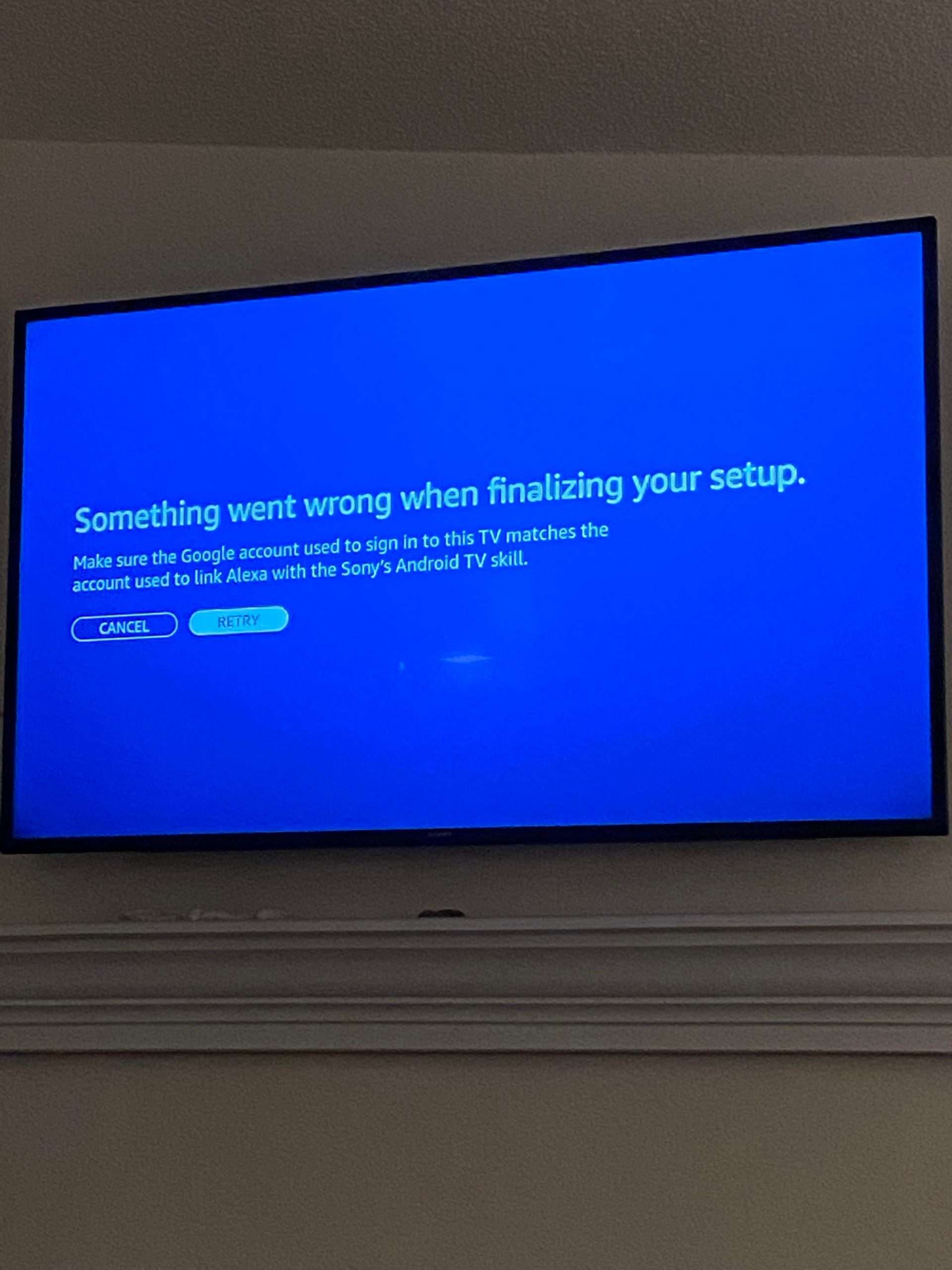 Having trouble connecting a Sony TV to my Echo Dot : alexa