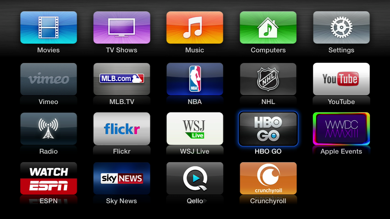 HBO Go, WatchESPN come to Apple TV