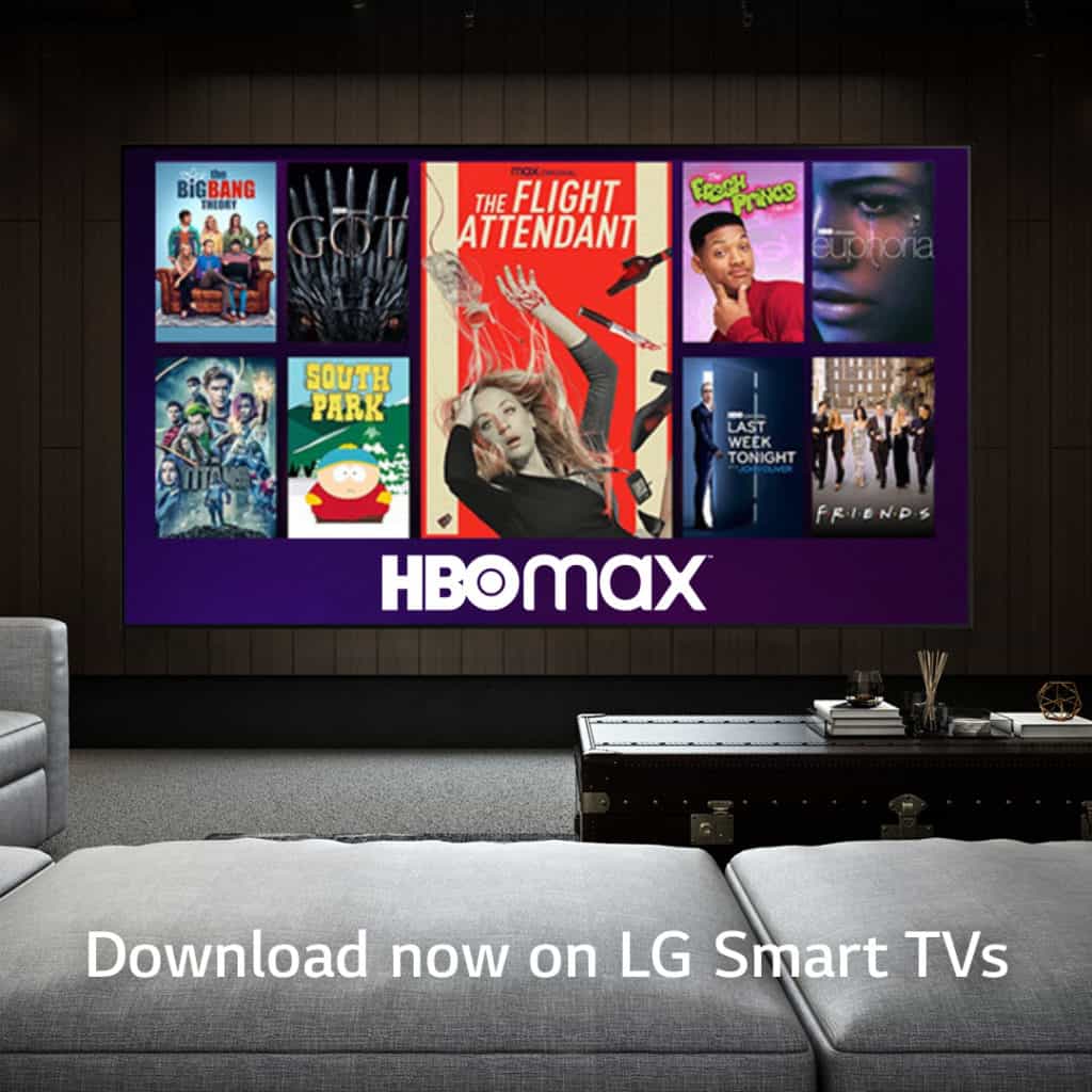 HBO MAX APP LAUNCHES ON LG SMART TVs IN U.S.