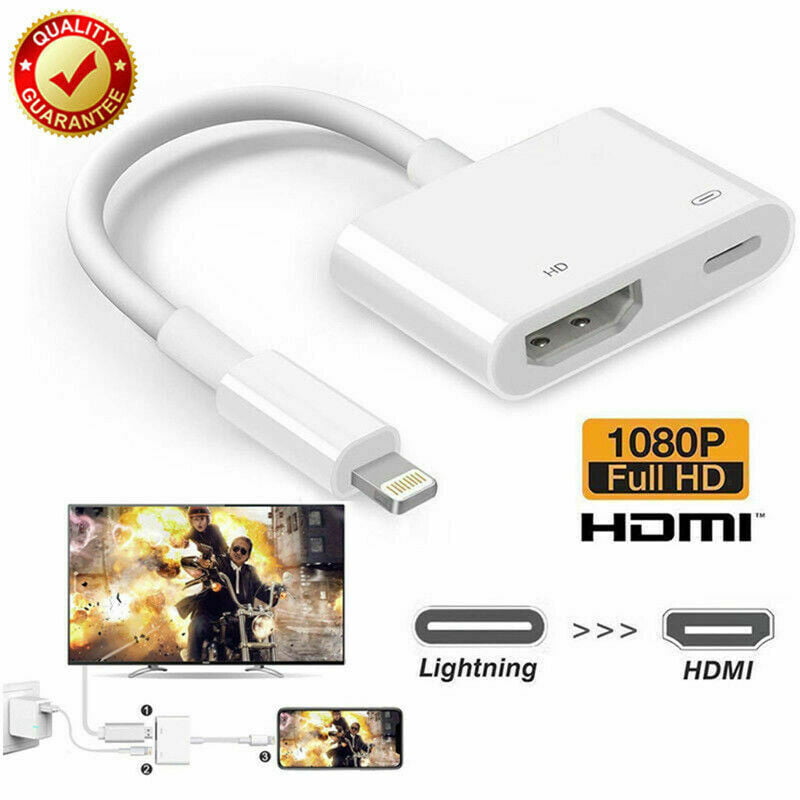 HDMI Adapter for iPhone to TV, Lightning to HDMI Digital AV Adapter ...