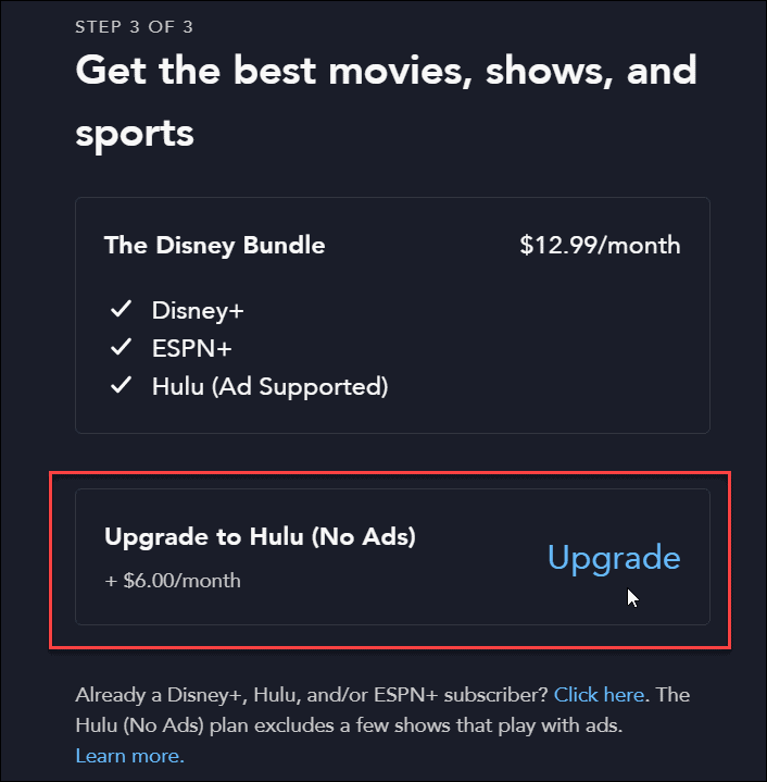 How to add the Disney Plus Bundle with ESPN+ to Your Existing Hulu Account