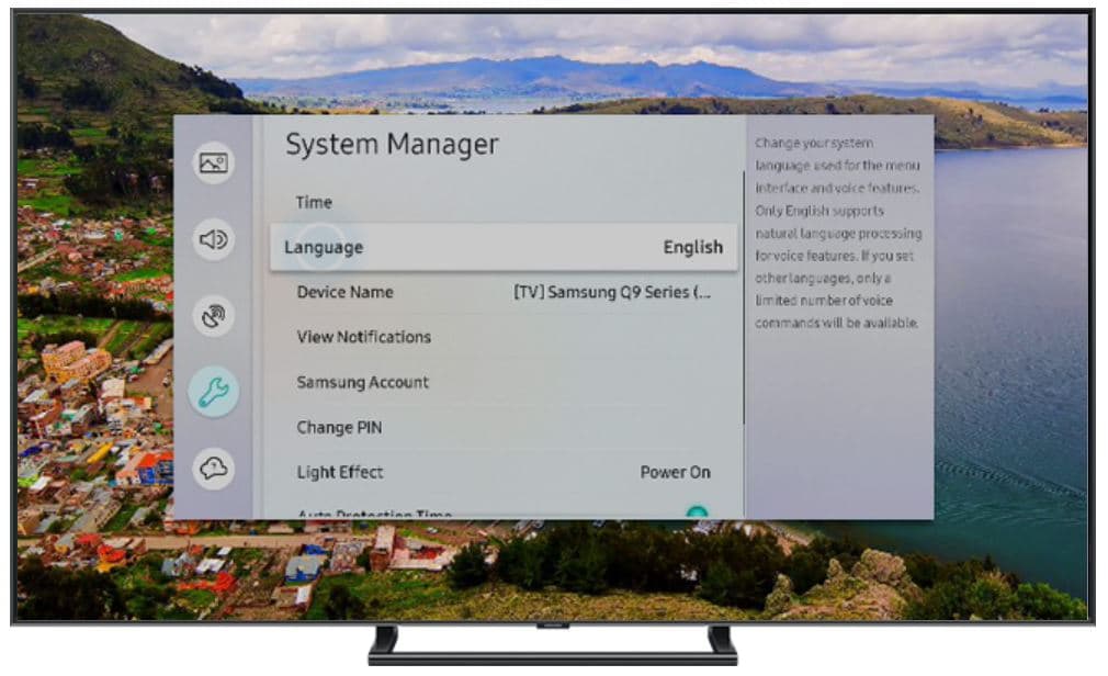 How to change Menu Language on Samsung TV?