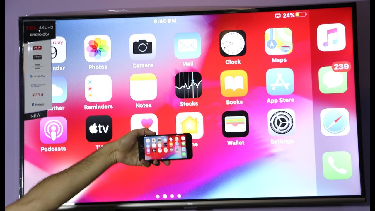 How to Connect iPhone Screen Display On Led Smart TV (2020 ...