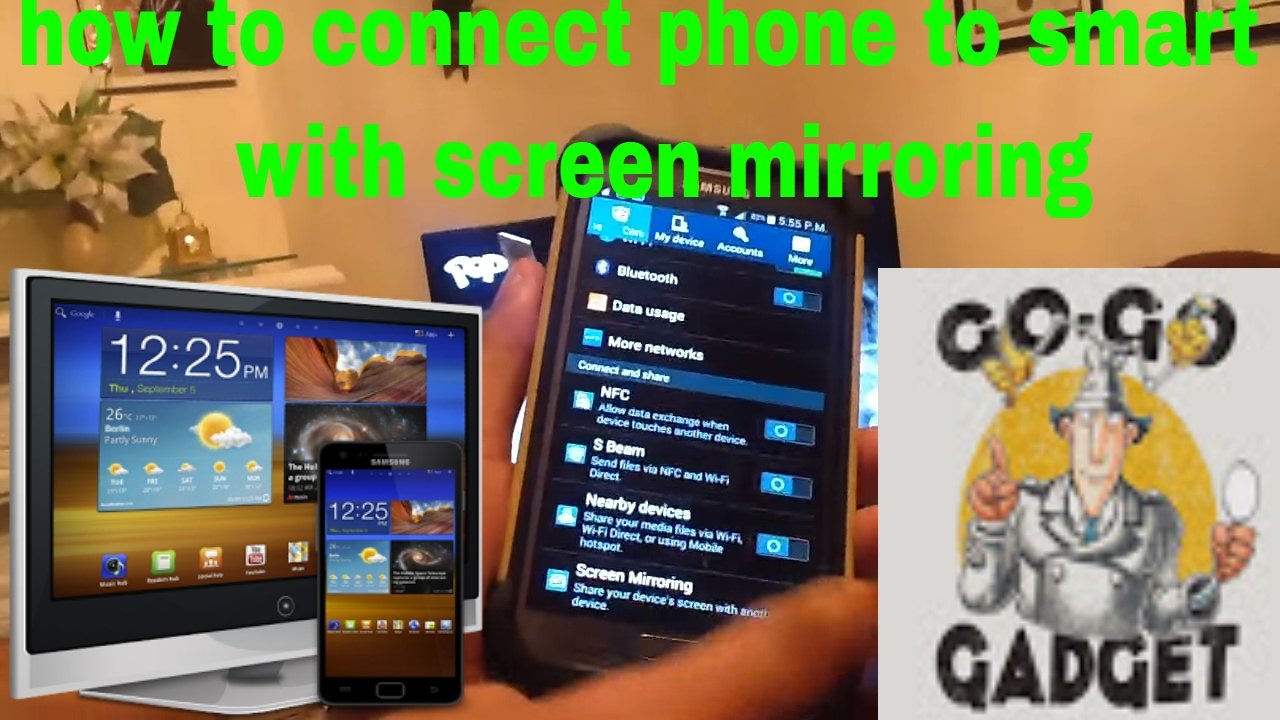 How to connect phone to smart tv .... With screen ...