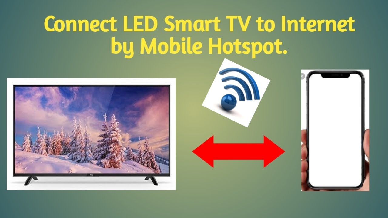 How to Connect Smart LED TV to Internet by Mobile Hotspot ...