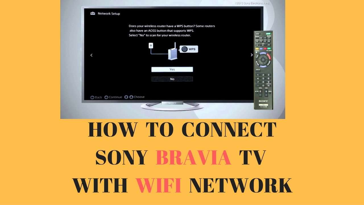 How To Connect Sony Bravia TV with WIFI Network.