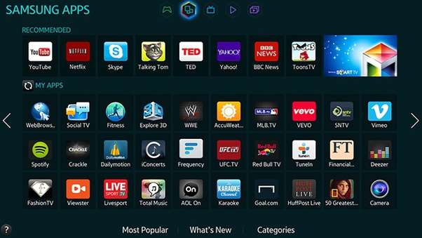 How to install an app on my Samsung Smart TV