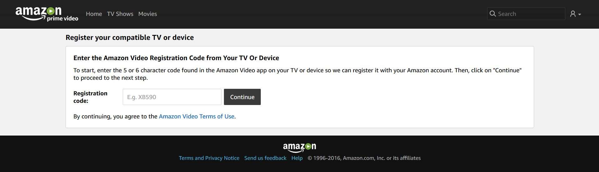 How to register Amazon Prime Video service to your Android TV.