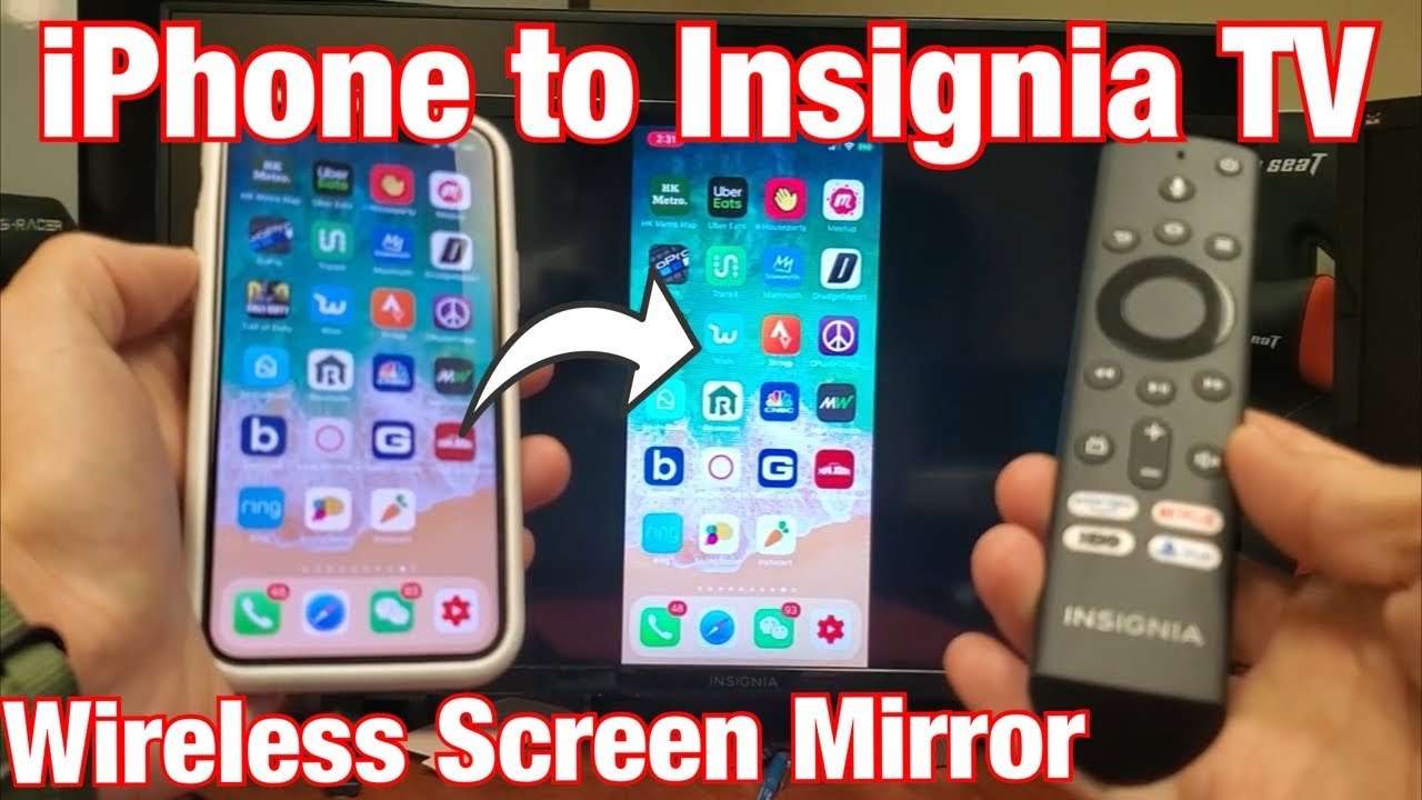 How to Screen Mirror iPhone to Insignia Smart TV (FIRE TV Edition ...