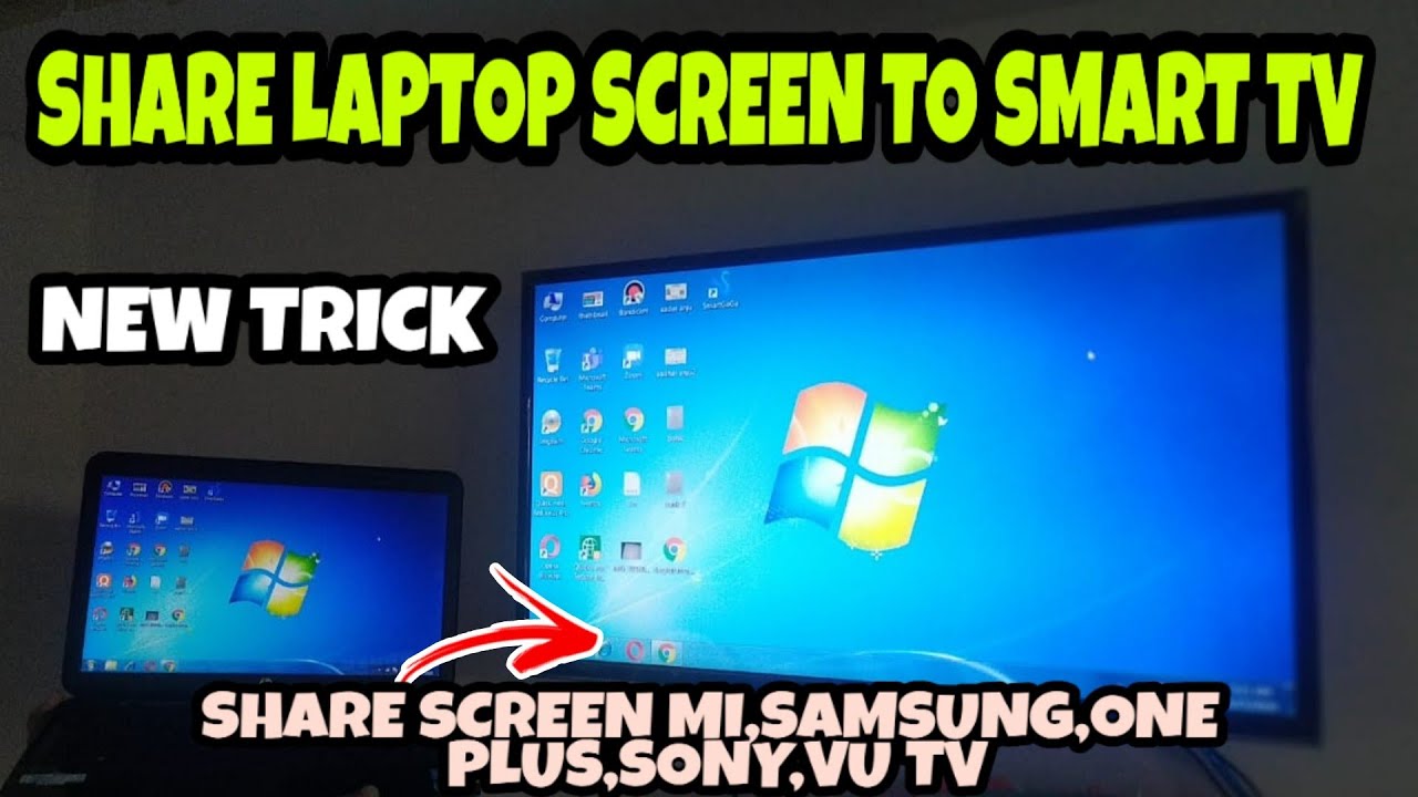 HOW TO SHARE LAPTOP SCREEN TO MI TV//SHARING MY LAPTOP ...