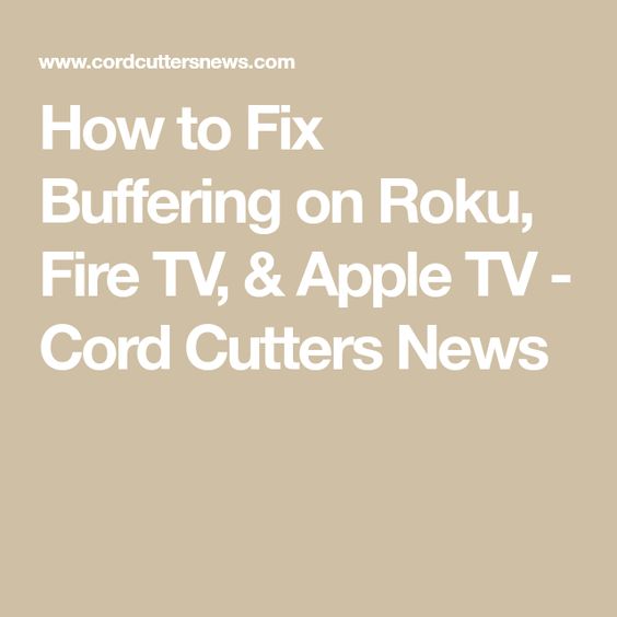 How To Stop Buffering On Apple TV