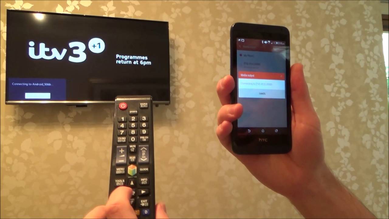 How To use SCREEN MIRRORING on HTC phone using MEDIA ...