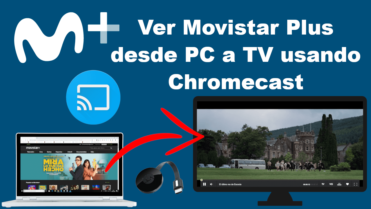 How to watch Movistar + using Chromecast on your TV.