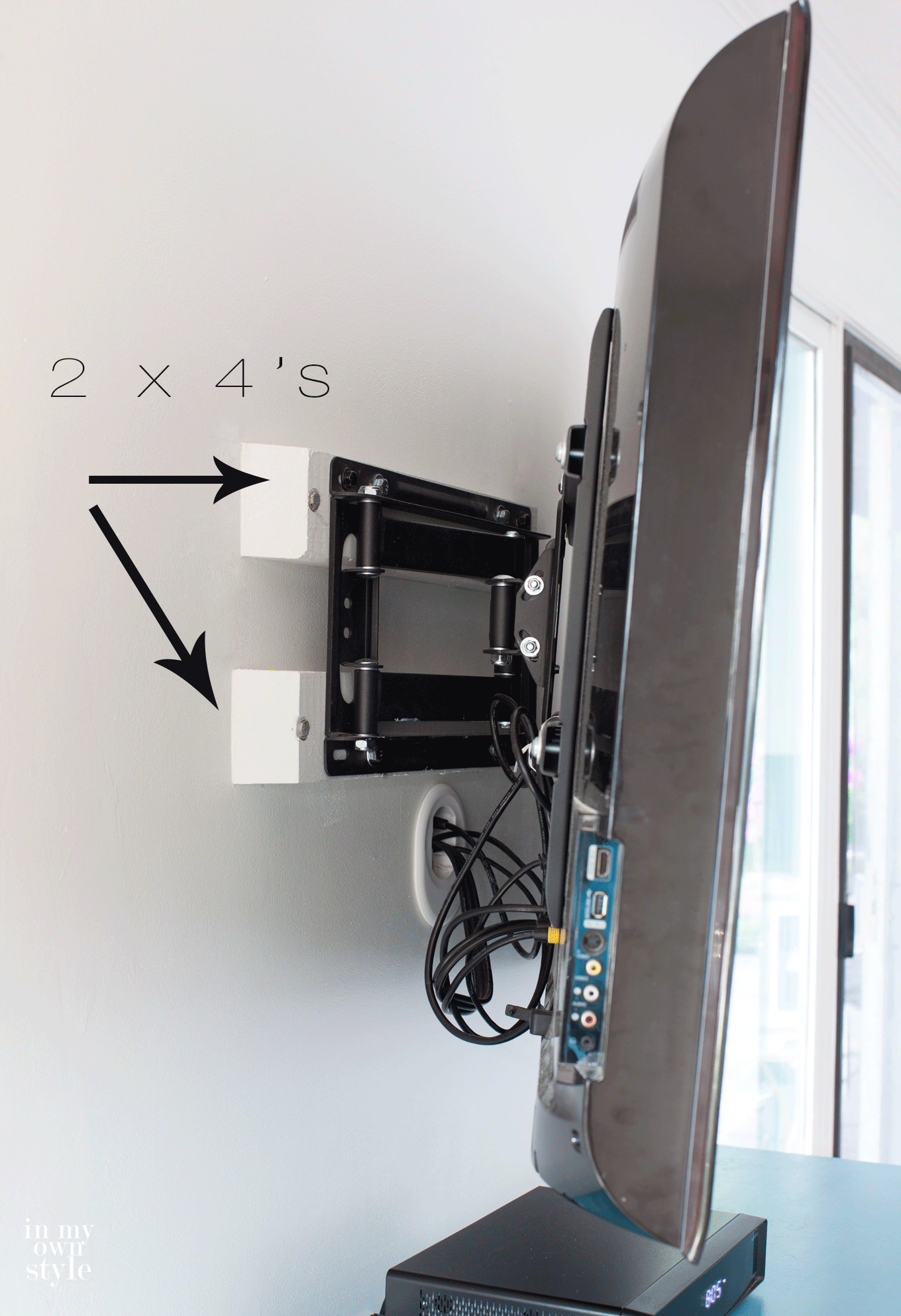 Installing a swivel TV mount made easy...really easy ...