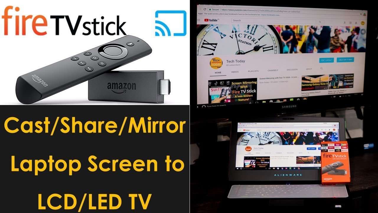 Mirror or Cast Laptop screen to TV With Fire TV Stick ...