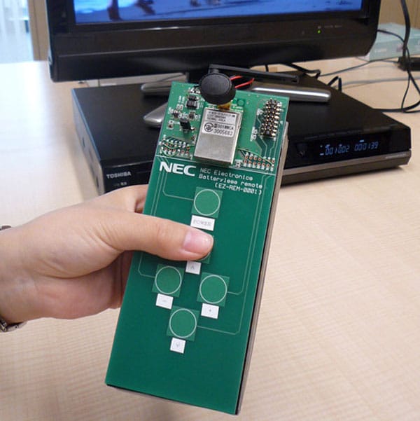 NEC Develops Battery Free TV Remote Control