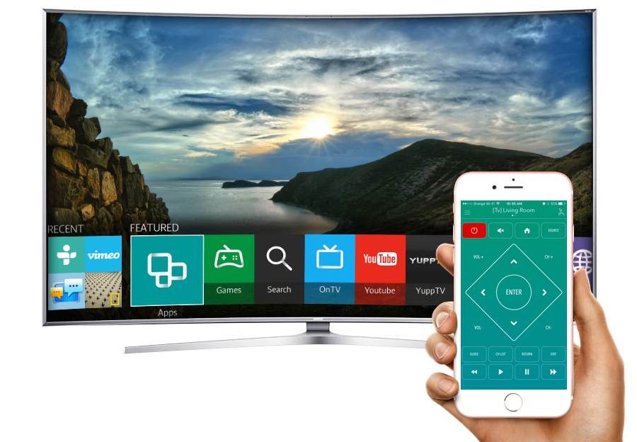 Samsung Smart TV Remote Control with the AnyMote app