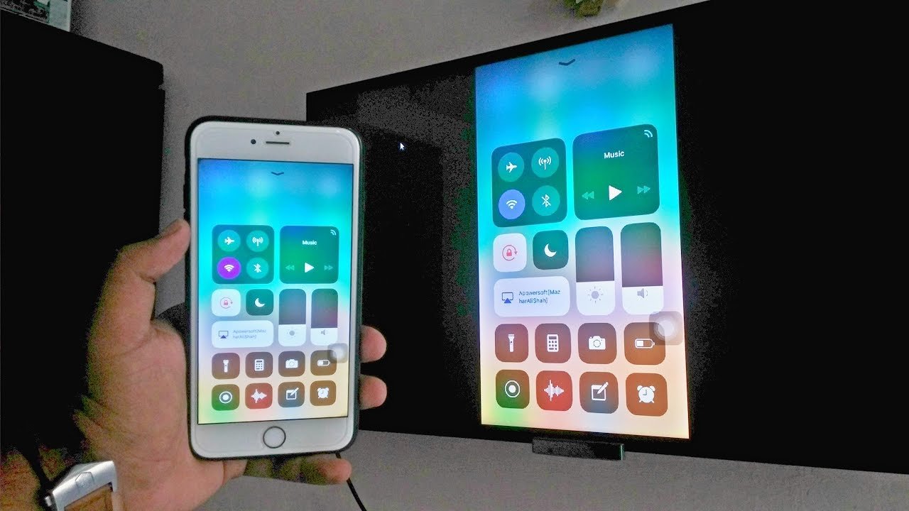 Screen Mirroring with iPhone iOS 11(Wirelessly