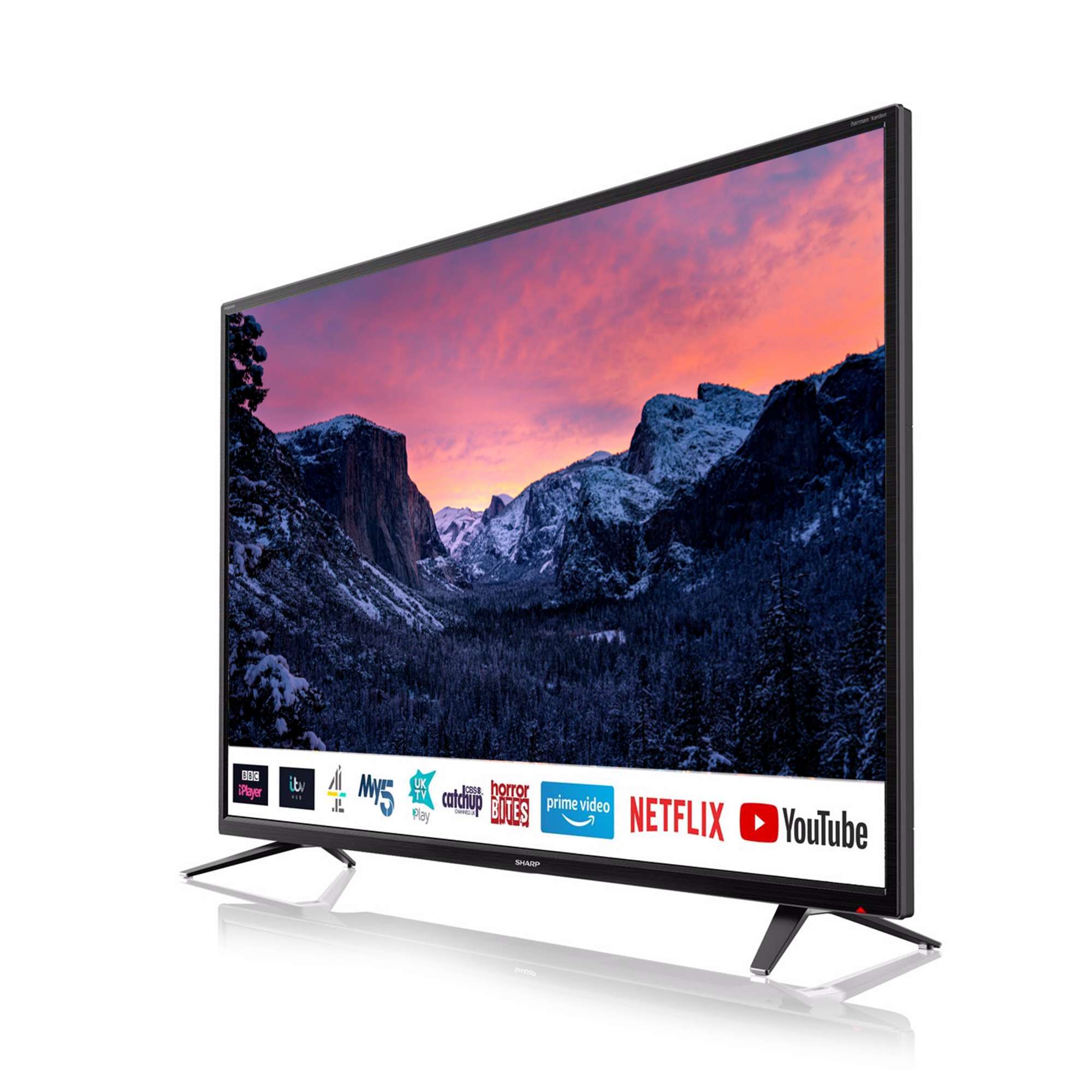 Sharp 40"  Inch Ultra HD 4K LED Smart TV with Harmon Kardon Sound ...