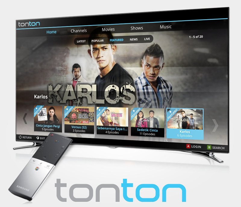 TonTon Smart TV App for Samsung Smart TV