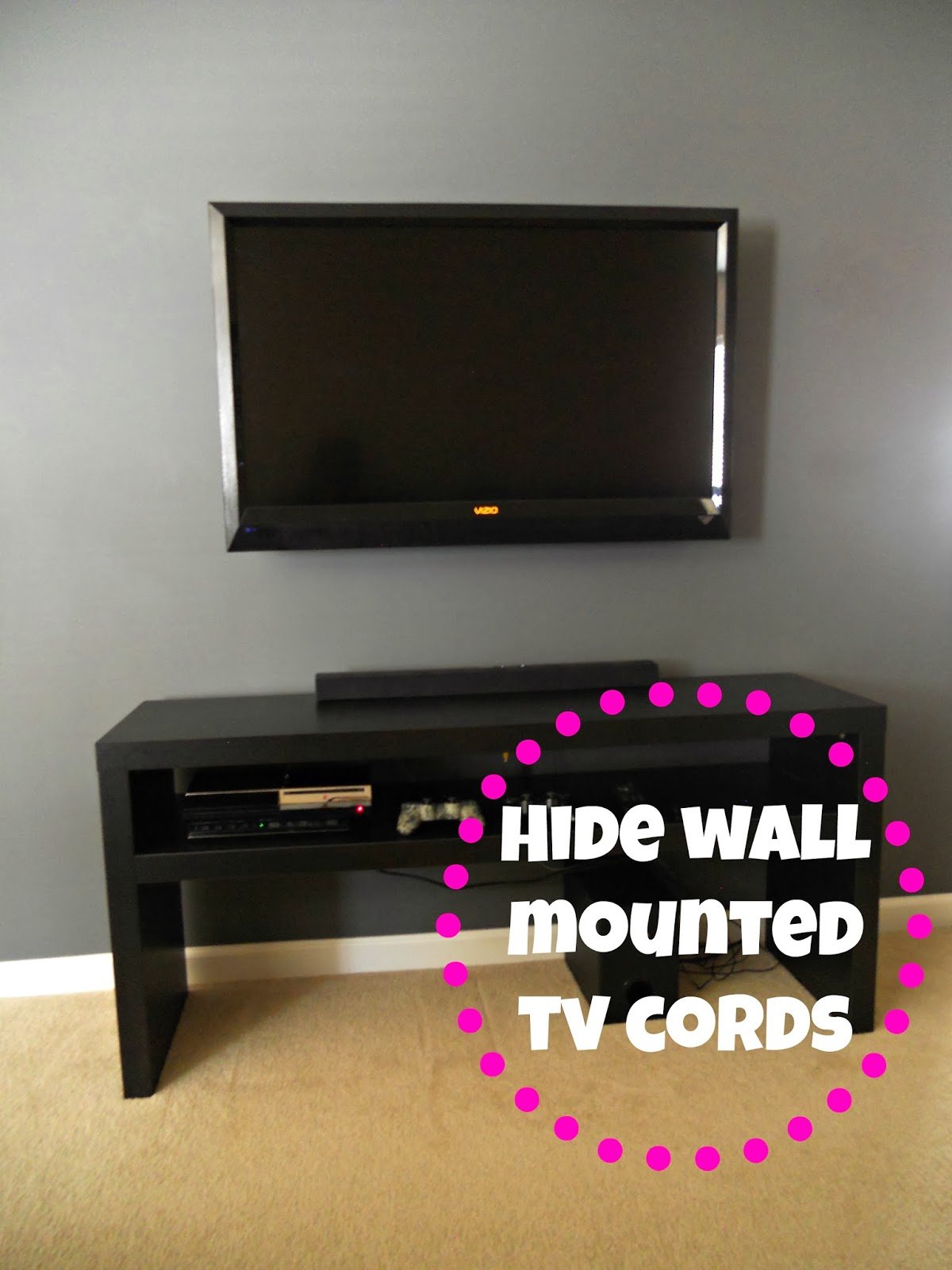 Wall Mounted TV and Hiding The Cords