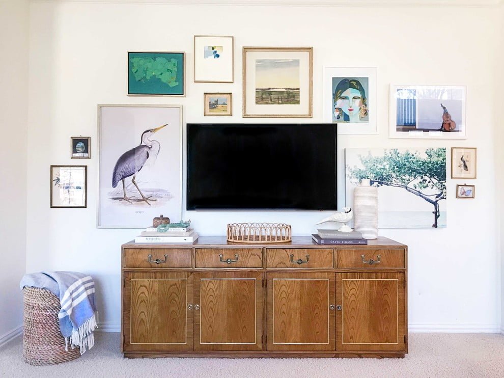 What to Put Under the TV on the Wall? [12 Ideas]