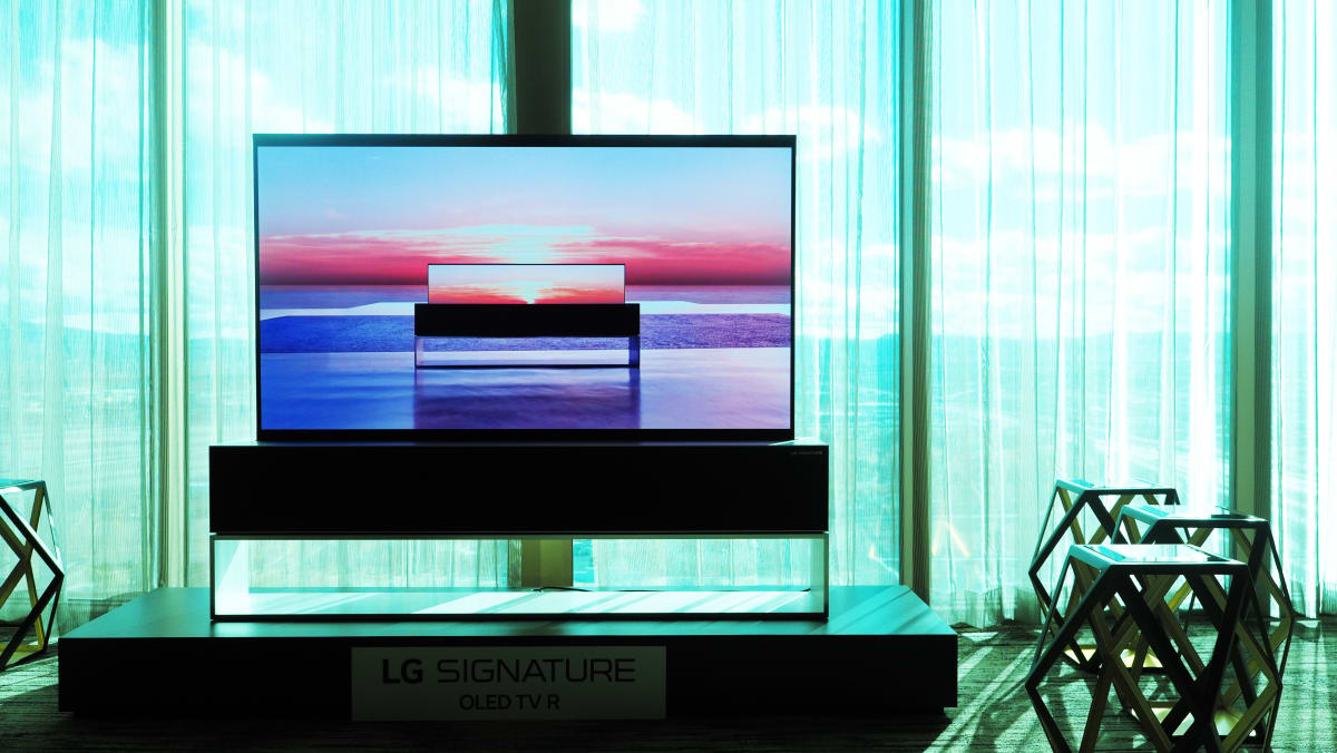 You can buy the LG rollable OLED TV in 2019